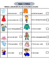 Bài tập Tiếng Anh Lớp 4 - Theme 4 Clothes